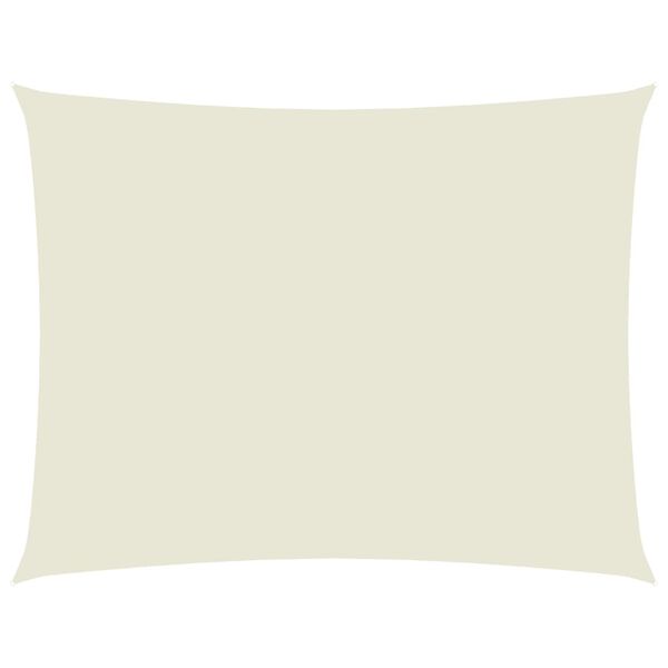 vidaXL مظلة شراعية قماش أكسفورد مستطيلة 3.5×4.5 م كريمي