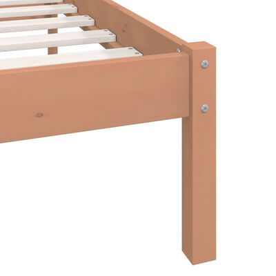 vidaXL إطار سرير خشب صنوبر صلب بني عسلي 180×200 سم 6FT سوبر كينج
