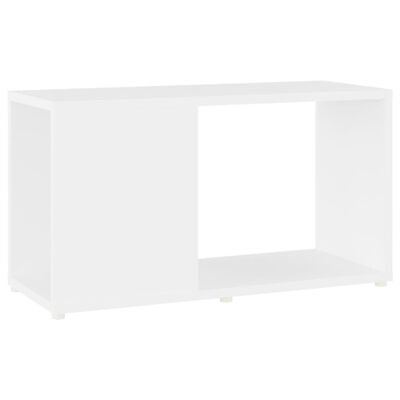 vidaXL خزانة تلفزيون أبيض 60×24×32 سم خشب صناعي