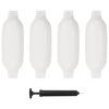 vidaXL مصد قارب 4 قطع لون أبيض 41&times;11.5 سم PVC