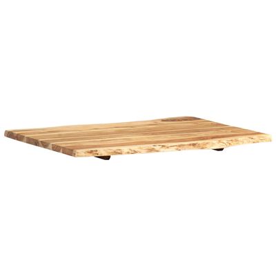 vidaXL سطح طاولة خشب سنط صلب 80×(50-60)×2.5 سم