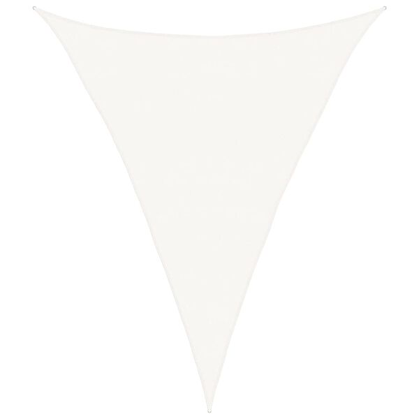 vidaXL مظلة شراعية 160 جم/م&sup2; أبيض 5&times;7&times;7 م HDPE