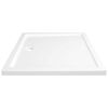 vidaXL قاعدة دش ABS مستطيلة لون أبيض 80×90 سم