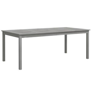 vidaXL طاولة حديقة رمادي 200&times;100&times;75 سم خشب أكاسيا صلب
