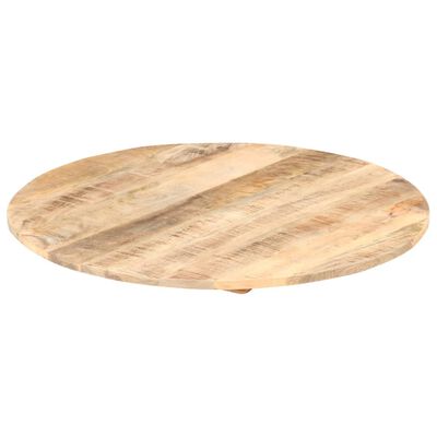 vidaXL سطح طاولة دائري خشب مانجو صلب دائري 15-16 مم 60 سم