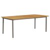 vidaXL طاولة حديقة 200&times;100&times;72 سم خشب أكاسيا صلب وفولاذ