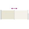 vidaXL مظلة فناء جانبية قابلة للسحب 100&times;300 سم كريمي