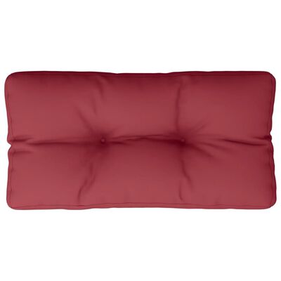 vidaXL وسادة أريكة طبليات أحمر خمري 80×40×10 سم