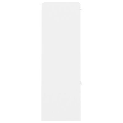 vidaXL خزانة تخزين أبيض 60×29.5×90 سم خشب مضغوط