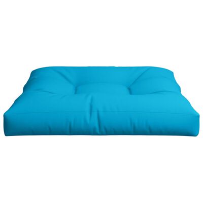 vidaXL وسادة أريكة طبلية أزرق 80×80×10 سم