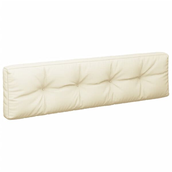 vidaXL وسائد أريكة طبلية 5 ق كريمي