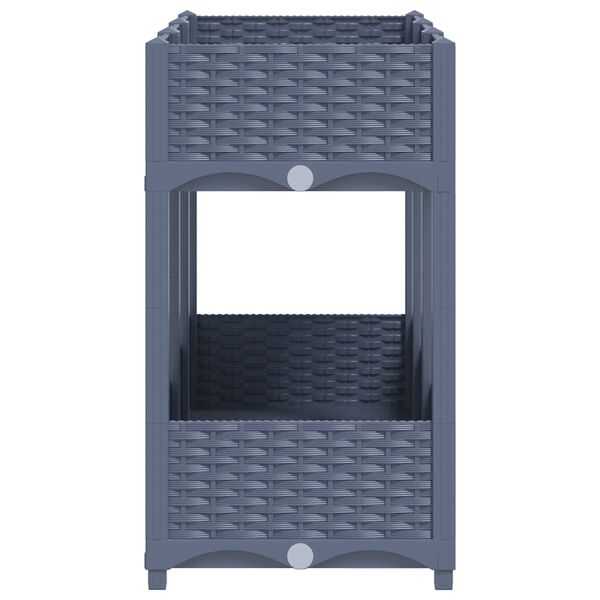 vidaXL حوض زراعي مرتفع 120×40×71 سم بولي بروبيلين