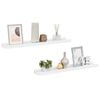 323929 vidaXL Picture Frame Ledge Shelves 2 pcs White 60x9x3 cm MDF - Untranslated