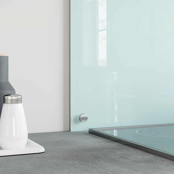 vidaXL لوح باكسبلاش شفاف للمطبخ 70&times;50 سم زجاج مقسى