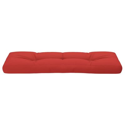 vidaXL وسادة أريكة طبلية أحمر 120×40×10 سم