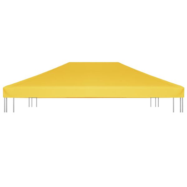 vidaXL غطاء جازيبو علوي 270 جرام/م² 4×3 م أصفر