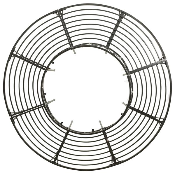 vidaXL مقعد شجرة حديقة 160 سم فولاذ