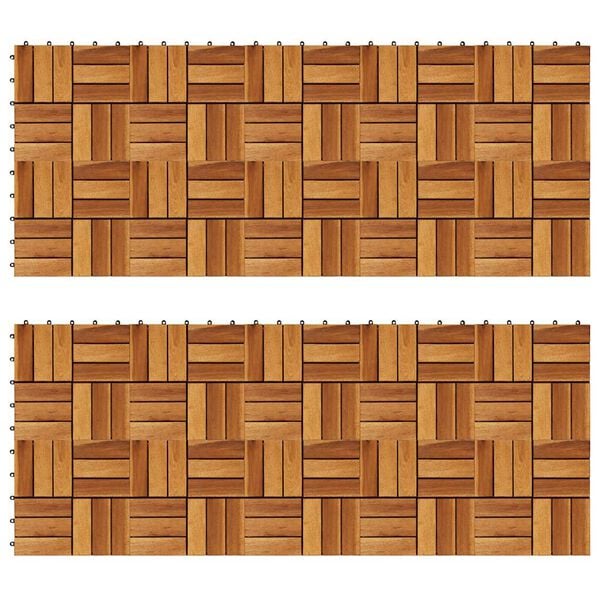 بلاط تزيين أرضيات 30&times;30 سم طقم أكاسيا 20 قطعة