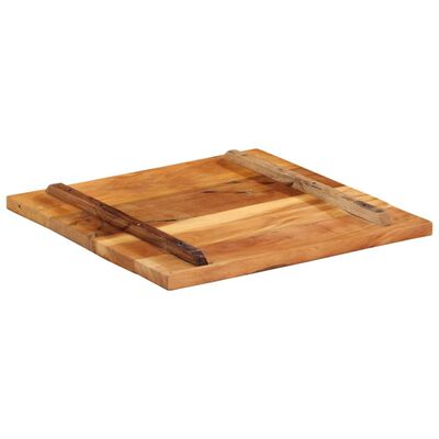 vidaXL سطح طاولة مربع 60×60 سم 25-27 ملم خشب صلب مستصلح