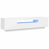 804427 vidaXL TV Cabinet with LED Lights White 160x35x40 cm - Untranslated