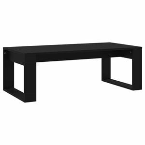 vidaXL طاولة قهوة لون أسود 35x50x102 سم خشب صناعي