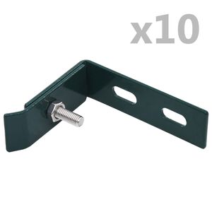 vidaXL أطقم 10 قطع موصل حائط زاوية أخضر