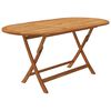 VidaXL طقم سفرة للطي للحديقة 7ق خشب أكاسيا صلب (313321+313322+313324)