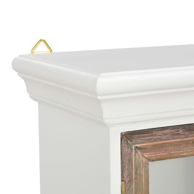 vidaXL خزانة جدارية أبيض 49×22×59 سم خشب صناعي