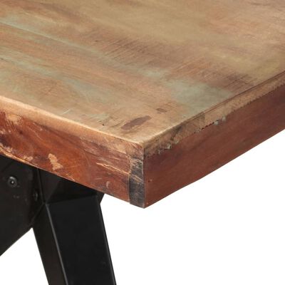 vidaXL طاولة سفرة 200×90×76 سم خشب مستصلح صلب