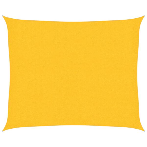 vidaXL مظلة شراعية 160 جم/م&sup2; أصفر 2.5&times;3 م HDPE