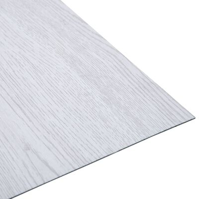 vidaXL ألواح أرضيات PVC ذاتية اللصق 5.11 م² أبيض