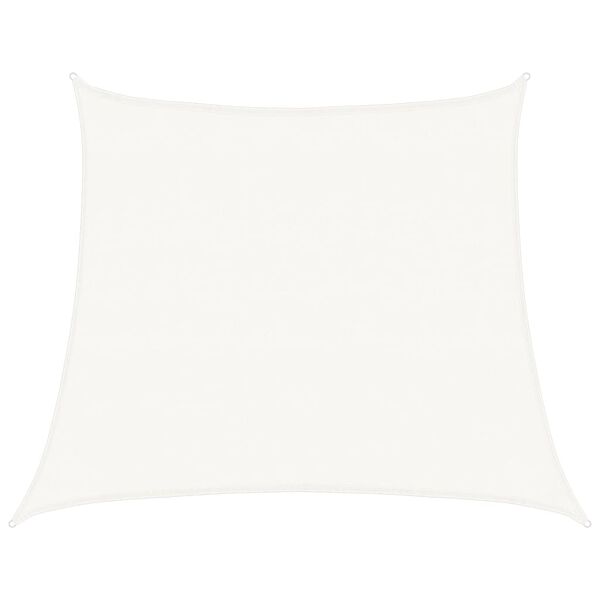 vidaXL مظلة شراعية 160 جم/م&sup2; أبيض 5/4&times;4 م HDPE