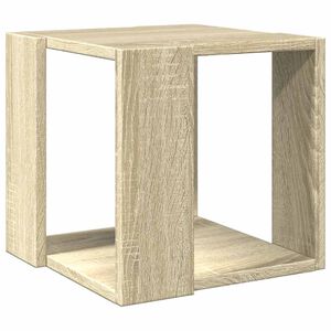vidaXL طاولة قهوة من خشب البلوط سونوما، مقاس 32&times;32&times;30 سم، مصنوعة من الخشب المصنّع