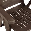 vidaXL كراسي حديقة قابلة للإمالة 2 ق بلاستيك لون موكا