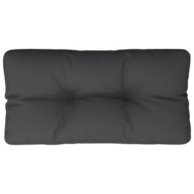 vidaXL وسادة أريكة طبليات أسود 80×40×10 سم