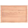 vidaXL سطح طاولة لون بني فاتح 100*60*(2-6) سم خشب صلب معالج وحواف خام
