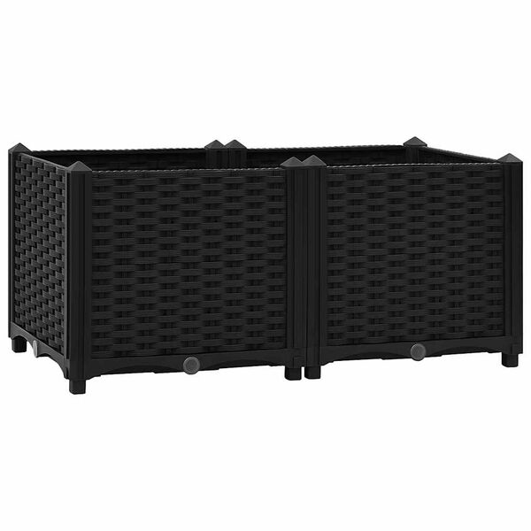 vidaXL سرير مرتفع من 80x40x38 سم من البولي بروبيلين