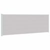 317980 vidaXL Patio Retractable Side Awning 220x600 cm Grey - Untranslated