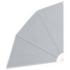 vidaXL مظلة شرفة جانبية قابلة للطي رمادي 210&times;210 سم
