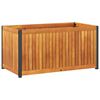 vidaXL وعاء زراعة للحديقة 85&times;45&times;44 سم مصنوع من خشب الأكاسيا الصلب والفولاذ