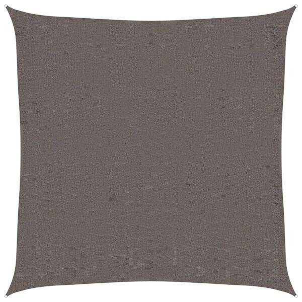 vidaXL مظلة شراعية HDPE مربعة الشكل 2×2 سم أنثراسيت