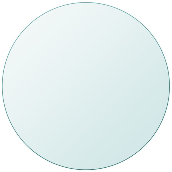 vidaXL سطح طاولة زجاج مقوى دائري 600 ملم