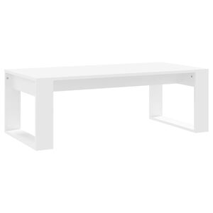 vidaXL طاولة قهوة 35x50x102 سم خشب صناعي أبيض