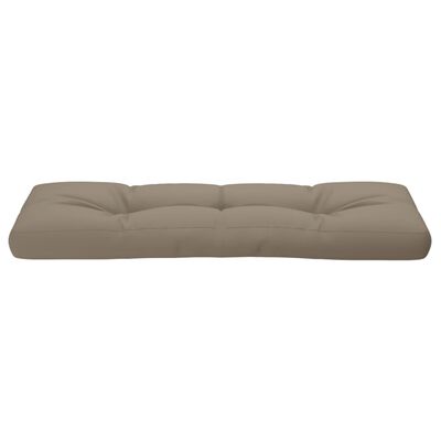 vidaXL وسادة أريكة باليت رمادي بني 120×40×10 سم