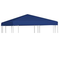 vidaXL غطاء مظلة حديقة علوي 310 جم/م² 3×3 م أزرق