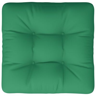 vidaXL وسادة أريكة طبلية أخضر 50×50×10 سم