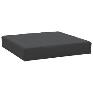 vidaXL وسائد طبلية أسود 6x60x60 سم قماش أكسفورد