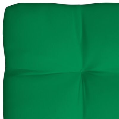 vidaXL وسائد أريكة طبليات 7 قطع أخضر