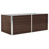 vidaXL حوض حديقة مرتفع 160&times;80&times;45 سم فولاذ مجلفن بني