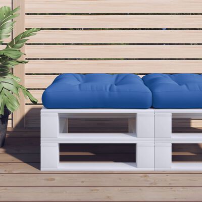 vidaXL وسادة أريكة طبلية أزرق ملكي 60×60×10 سم